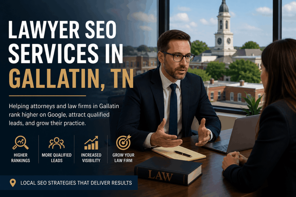 Lawyer SEO services in Gallatin TN helping attorneys rank on Google